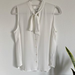 J.CREW - Drapey Tie-Neck Sleeveless Top